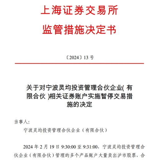 宁波灵均被限制交易并启动公开谴责 技术开发行为对正常交易秩序的影响与警示